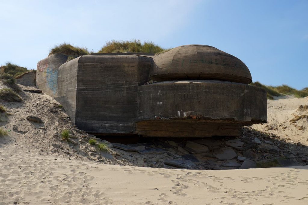 Praia em Dunkerque, França. Operação Dynamo.