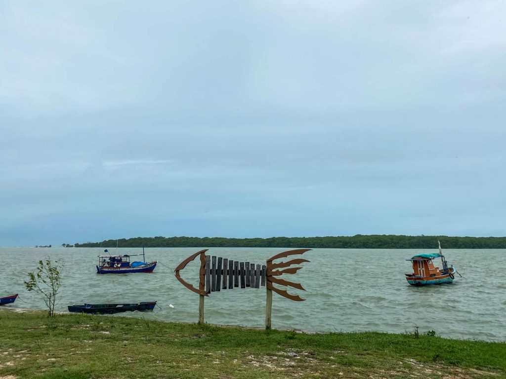 Beira rio de Santo André na bahia