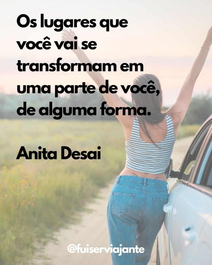 Frase de viagem transformadora