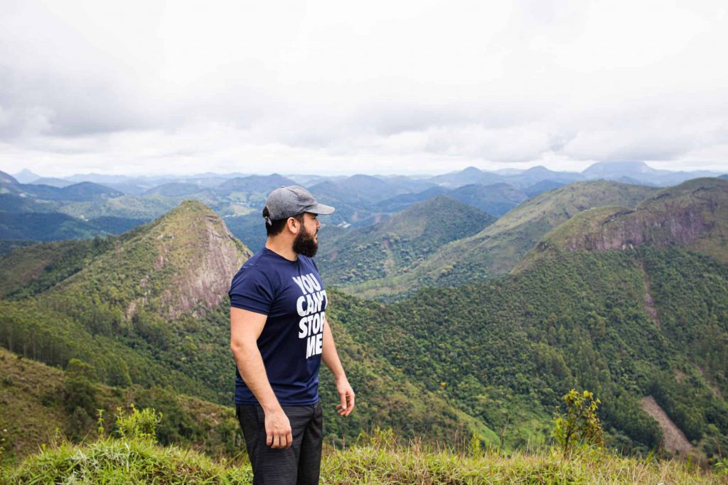 Ponto mais alto da trilha do Chapéu da Bruxa em Nova Friburgo