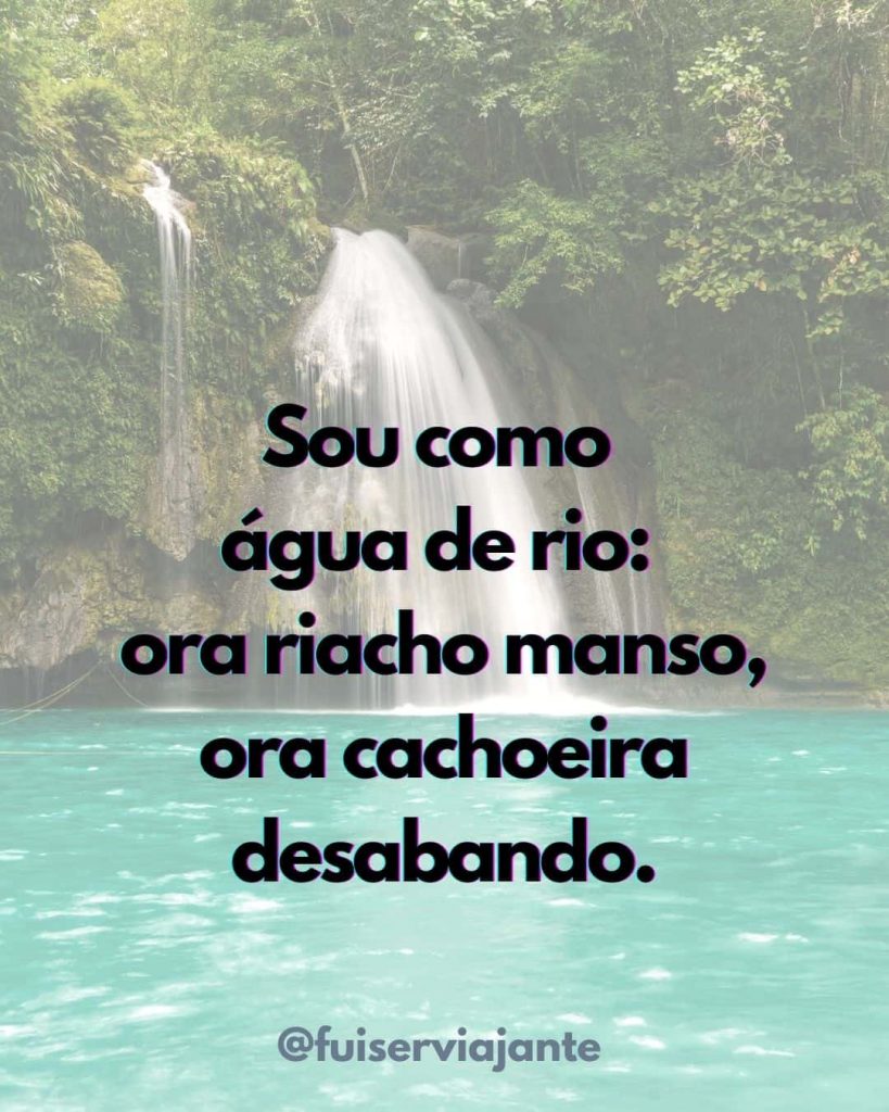 Frases sobre rios e cachoeiras para legenda de fotos