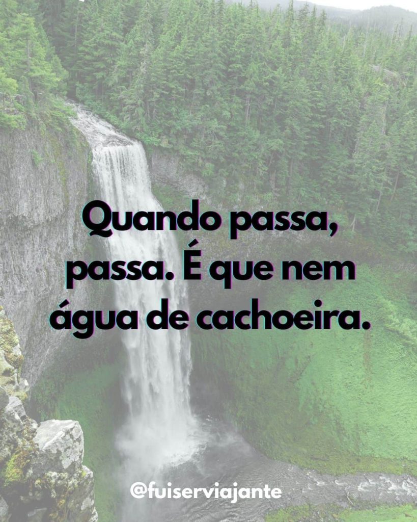 Frases de cachoeira para legenda de fotos