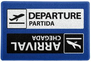 Capacho de porte tema viagem