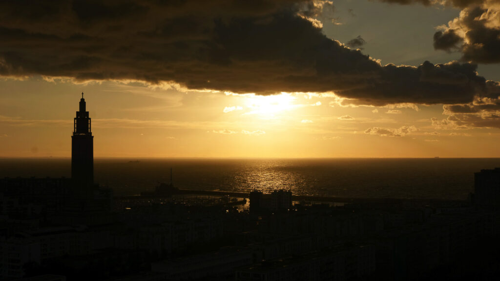 Por do Sol em Le Havre