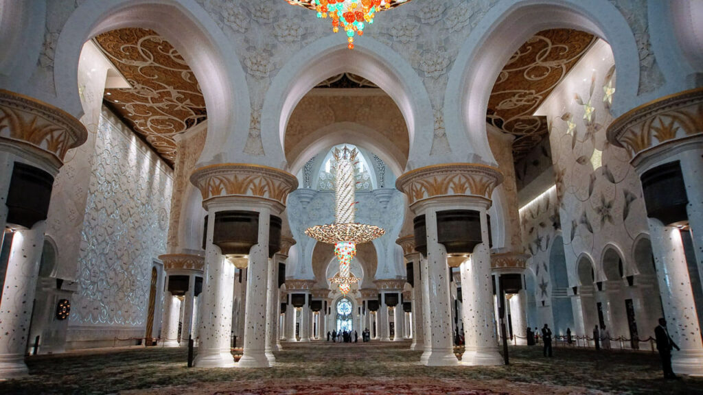 simetria mesquita de Abu Dhabi