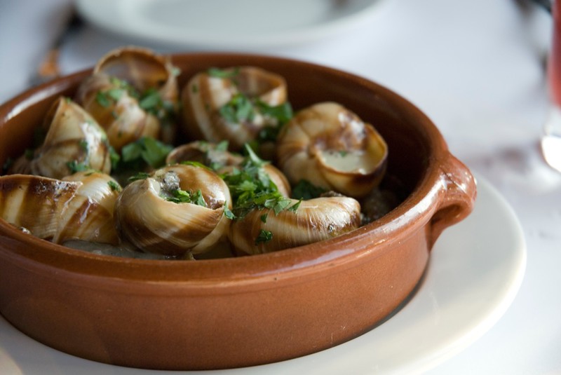 Escargot - prato tradicional da França