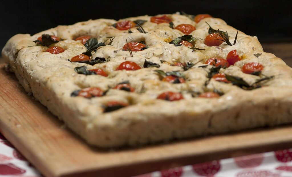 Focaccia comida italiana