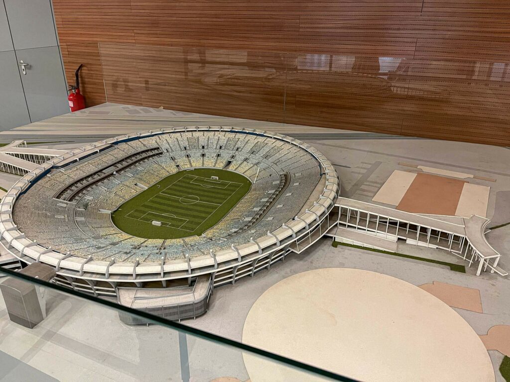 Maquete do estádio Maracanã