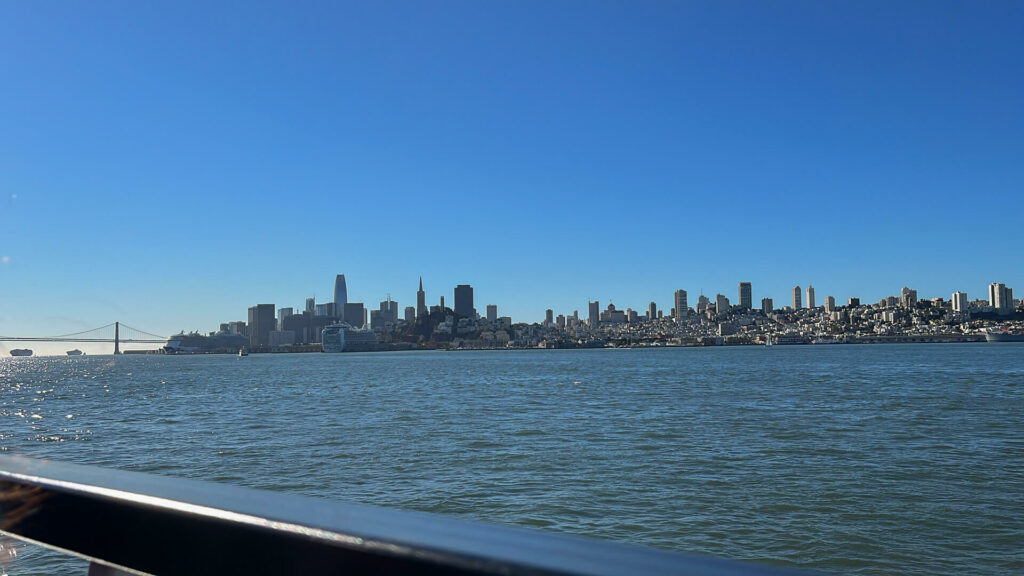 Skyline de São Francisco visto da barca