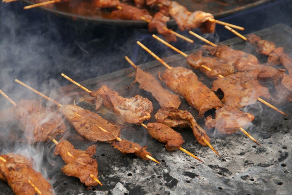 Anticuchos peru.