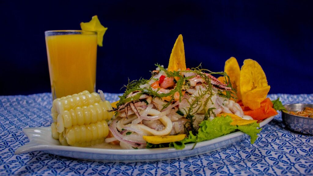 Comida típica do Peru. Ceviche