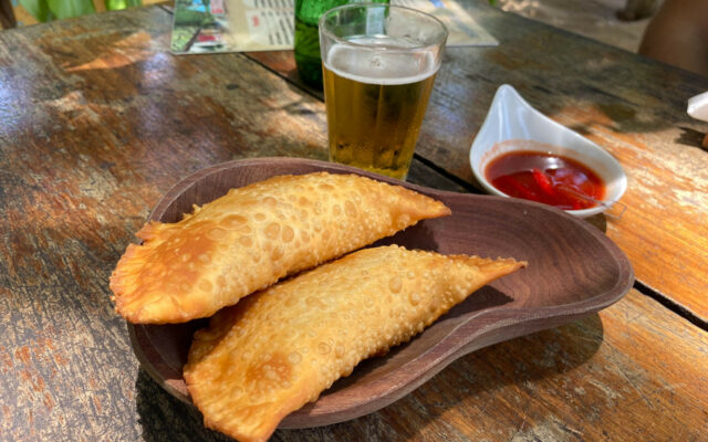 Pastel de arraia no Boteco do Pará Caraíva