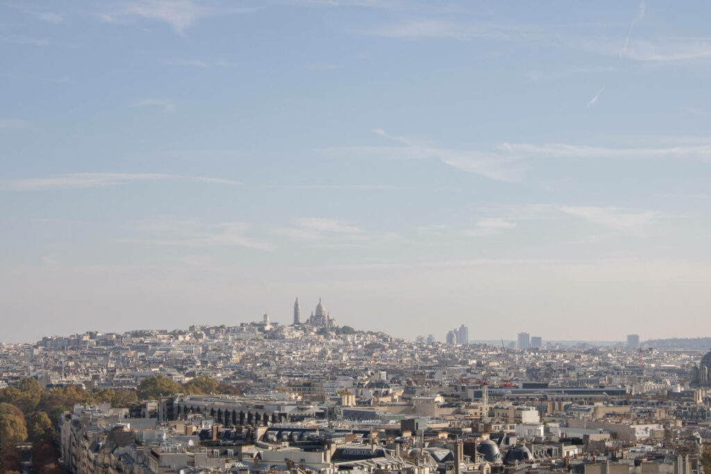 Vista do Arco do Triunfo Paris