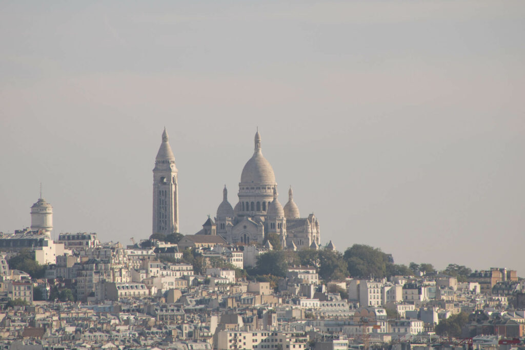 Montmartre vista de cima do Arco do Triunfo