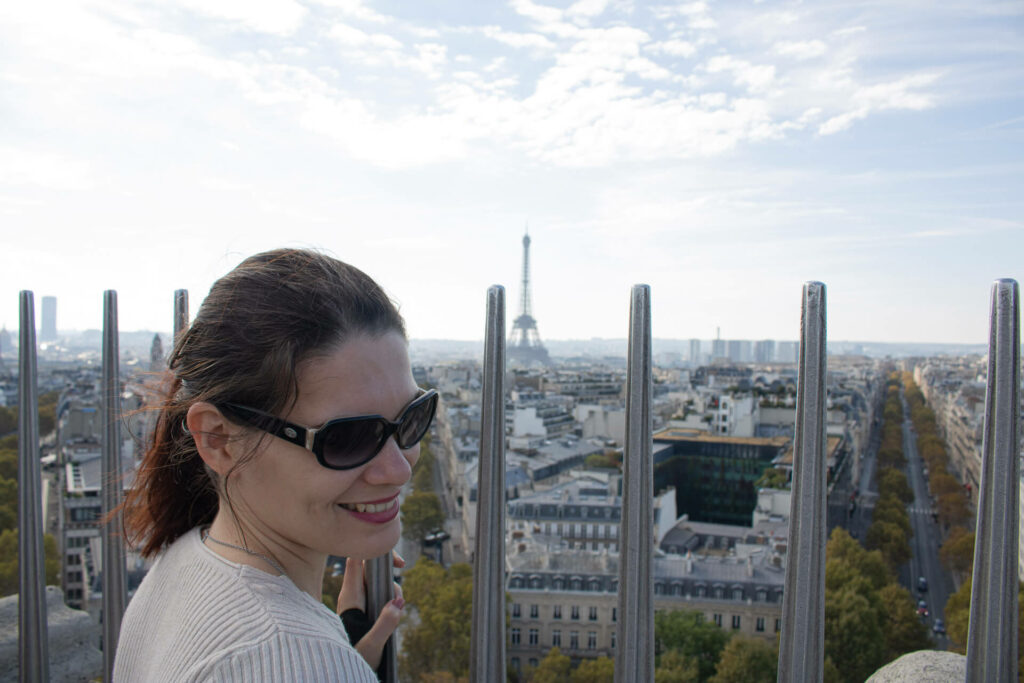 Vista do Arco do Triunfo Paris