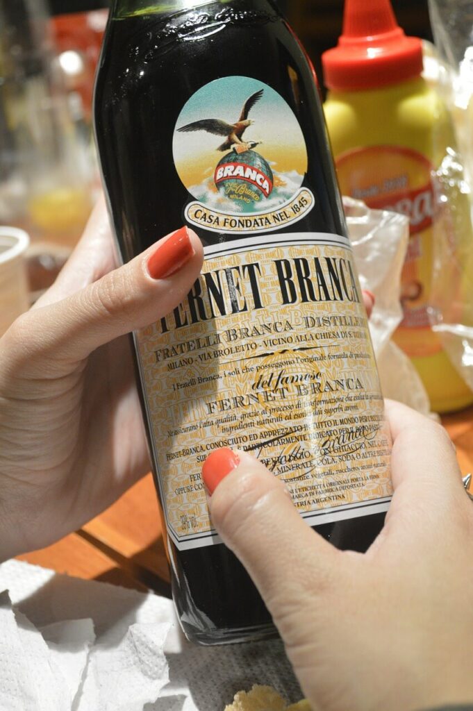 Fernet bebida típica Argentina