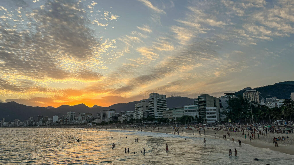 Por do sol no arpoador - Rio de Janeiro