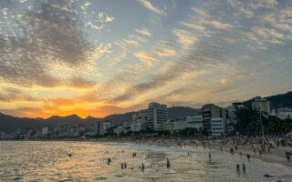 Por do sol no arpoador - Rio de Janeiro