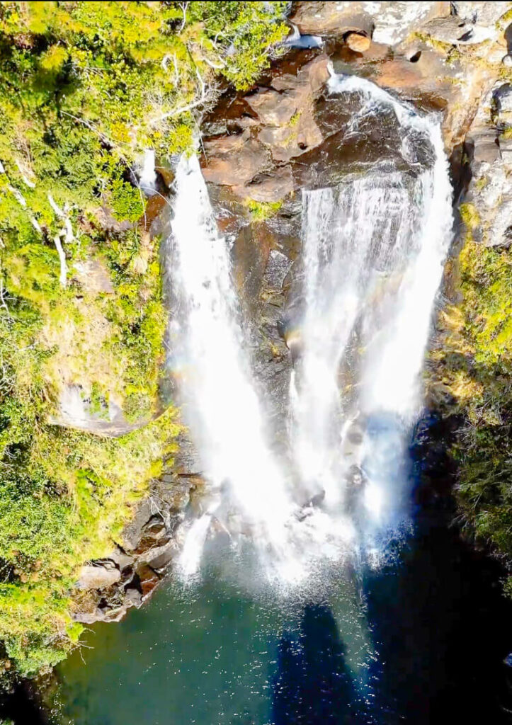 Cachoeira dos Garcias vista de cima