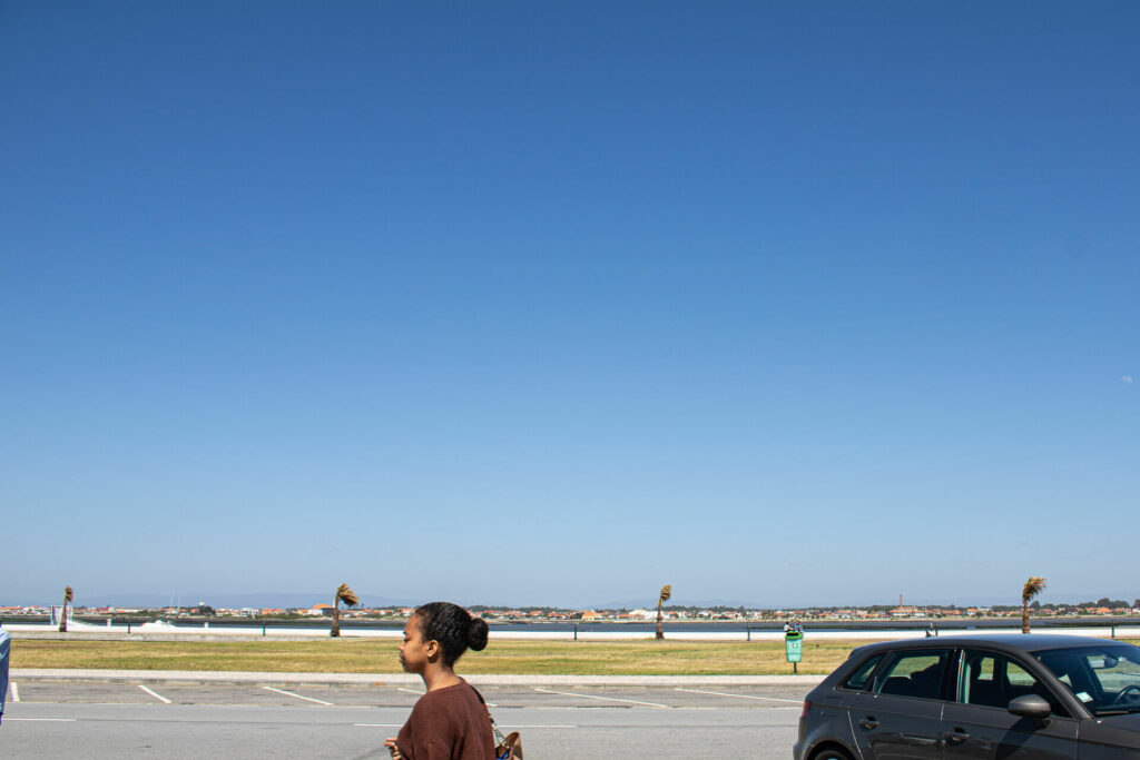 Praia de Costa Nova em Portugal