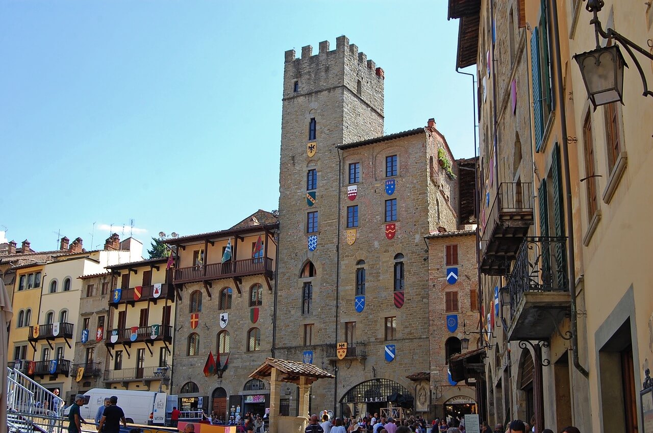 Arezzo, cidade na Toscana Itália