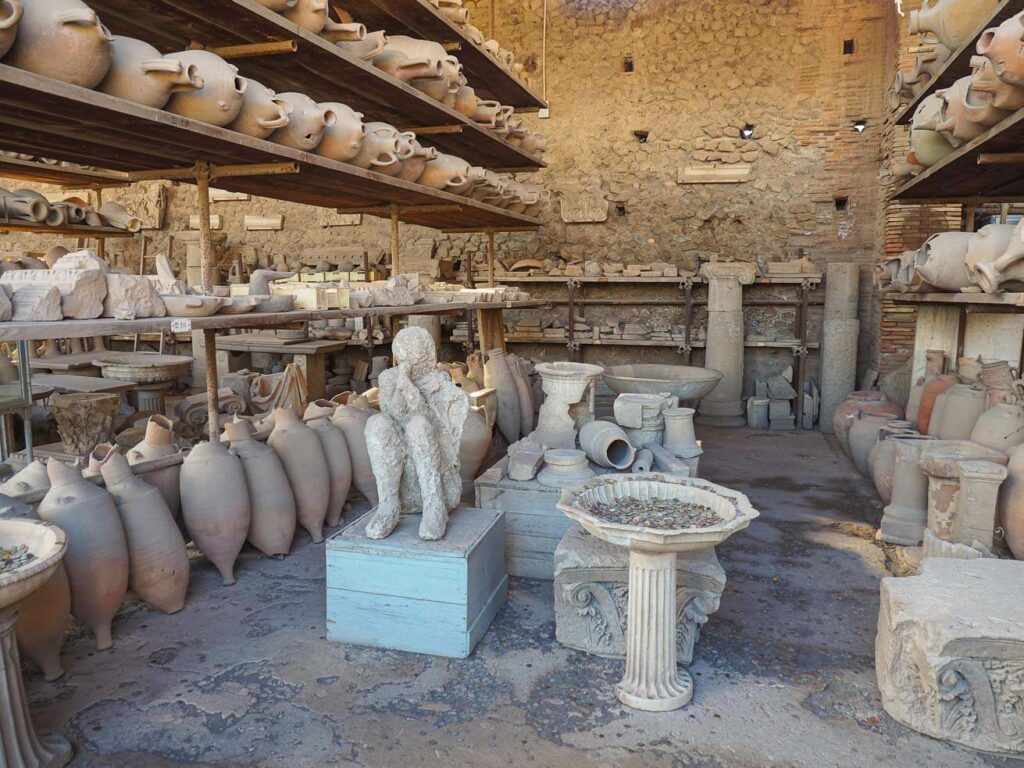 Corpos petrificados de Pompeia