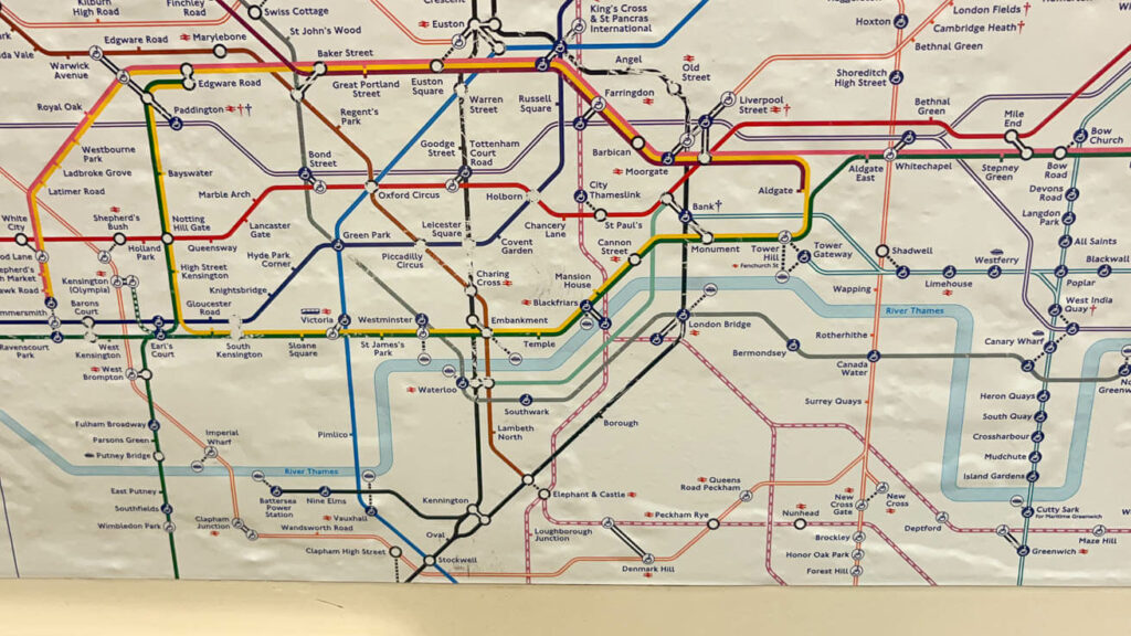 estações de metrô em Londres