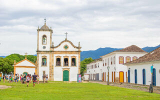 Como chegar a Paraty RJ - vista para igreja histórica de Paraty