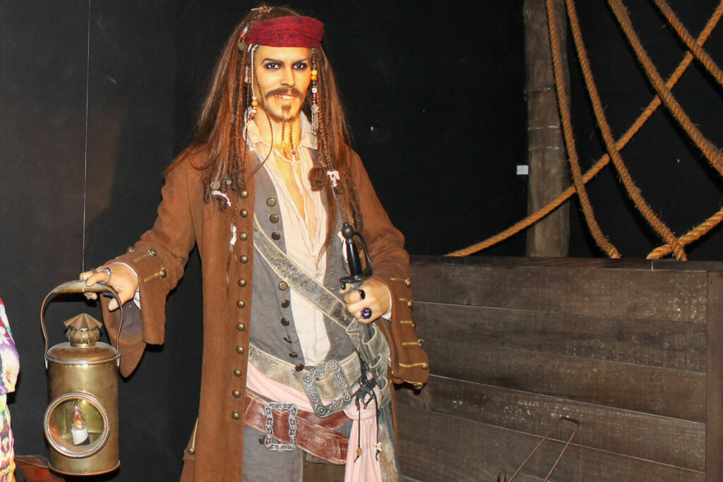 Museu de cera de Petrópolis - estátua Jack Sparrow