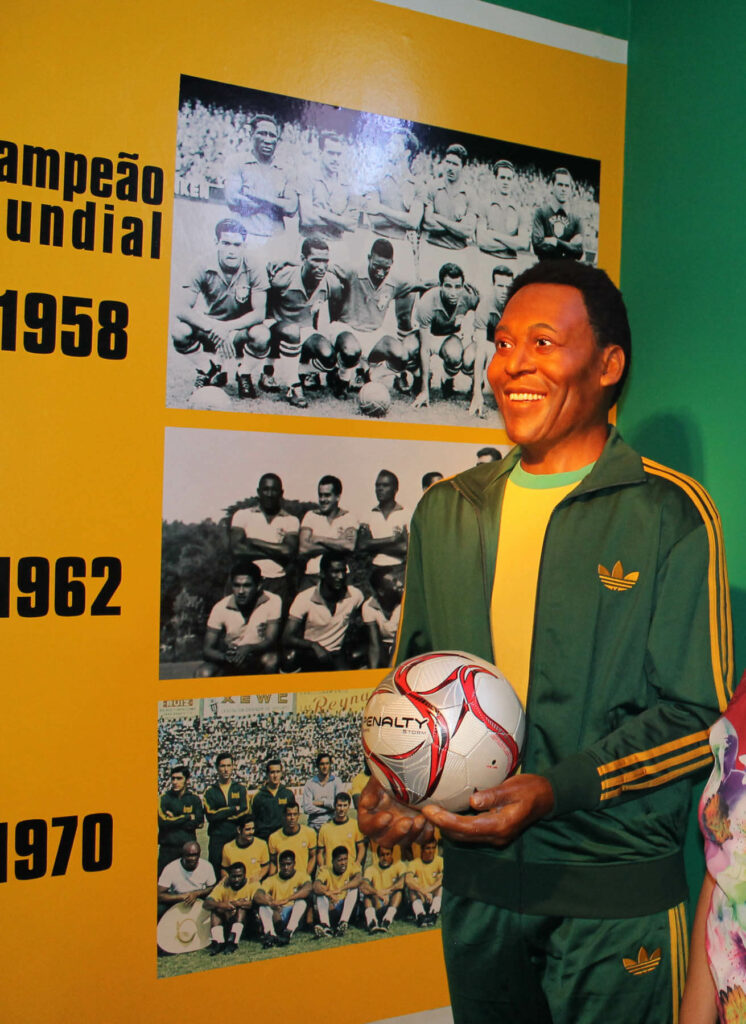 Pelé no Museu de Cera de Petrópolis