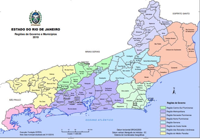 Regiões do estado do Rio de Janeiro