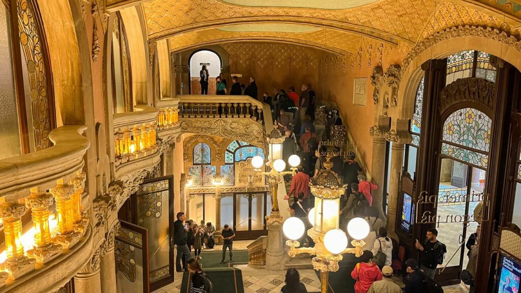 Hall de entrada Palau de la Musica Catalana