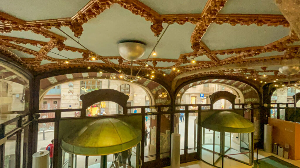 Hall de entrada Palau de la Musica Catalana