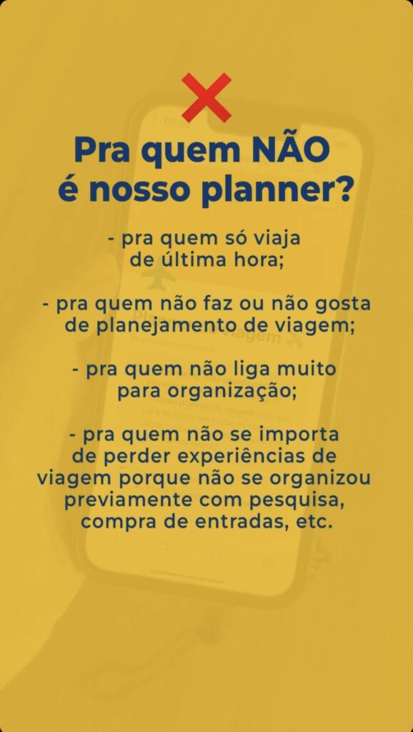 Planner de viagem