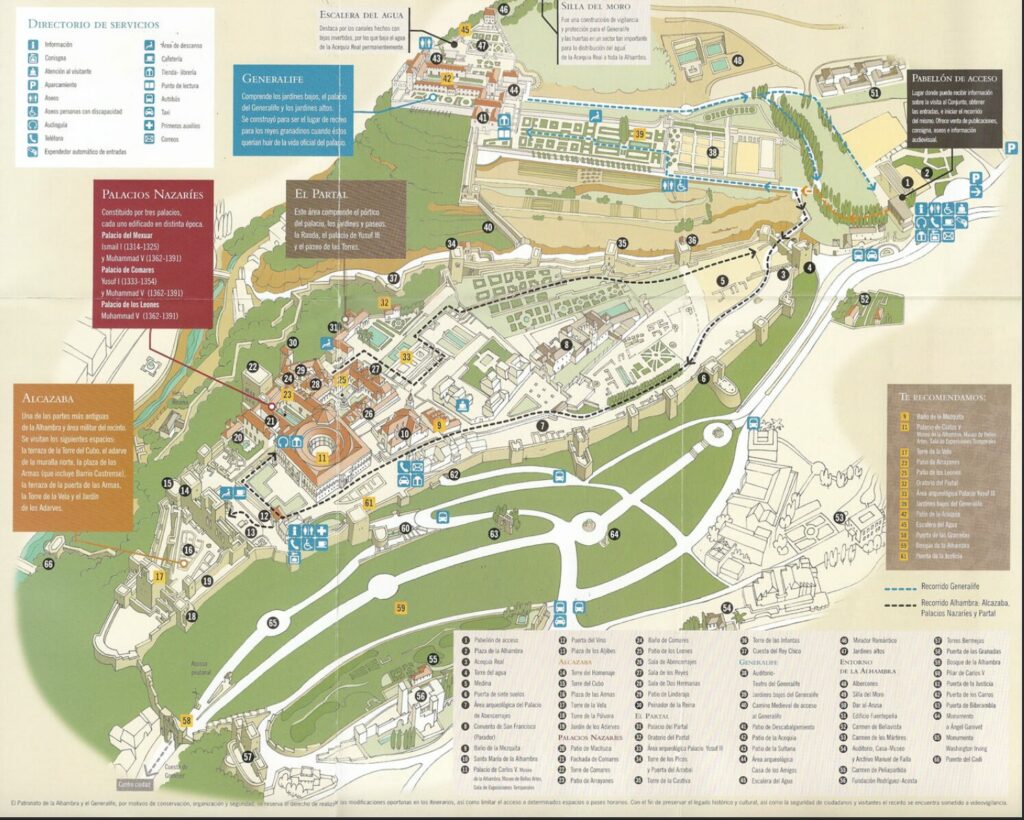 Mapa da Alhambra
