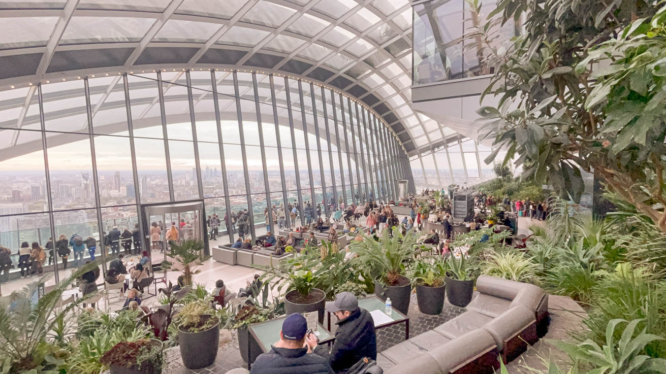 Visita ao mirante Sky Garden Londres: ingresos e dicas