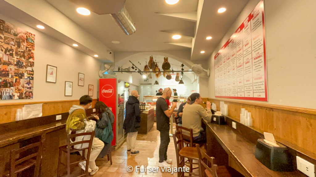 Sede histórica do All'Antico Vinaio Florença