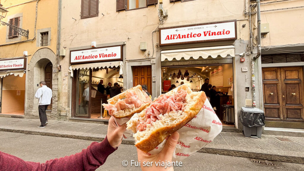 sanduíche do All'Antico Vinaio Florença