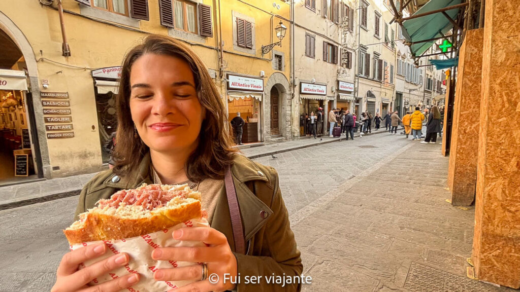 Favolosa, sanduíche do All'Antico Vinaio Florença