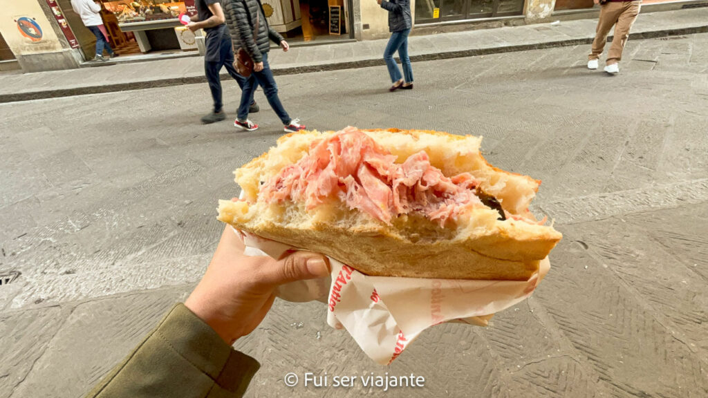 Sanduíche do All'Antico Vinaio Florença