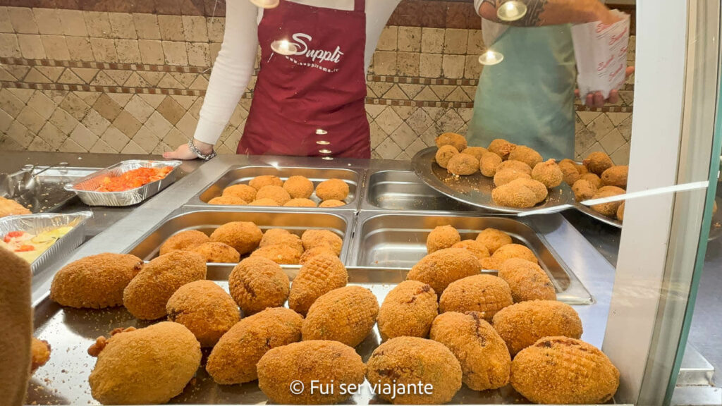 Supplì - comida de rua em Roma