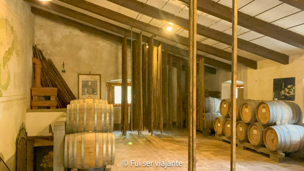 Sala de maturação das uvas para vin santo