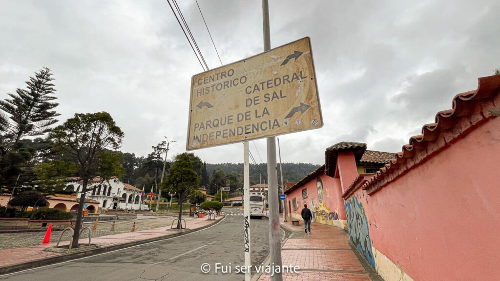 Caminho para a Catedral de Sal em Zipaquirá