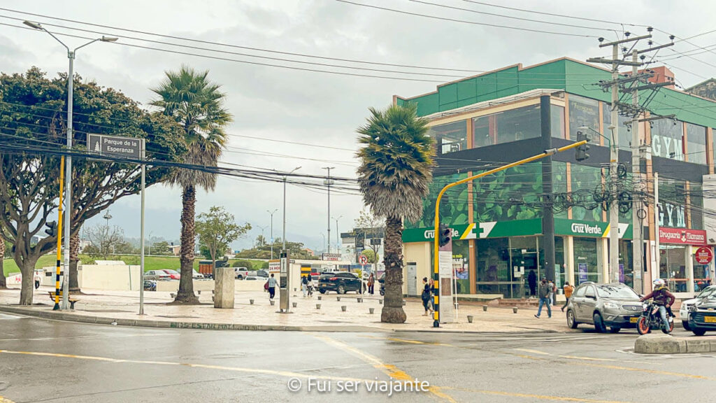 Ponto de desembarque em Zipaquirá