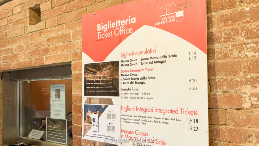 Ingresso do Pallazo Publico em Siena. Foto: Fui ser viajante