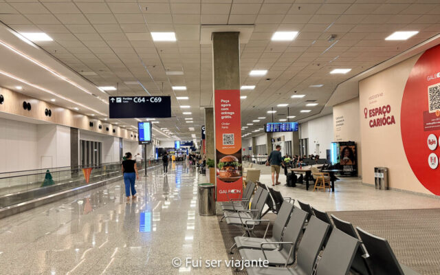 Área de embarque - pós RAIO X terminal 2
