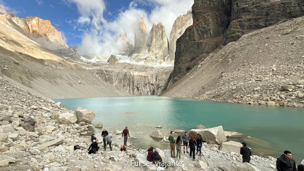 Mirador base Torres - Torres del Paine no Chile