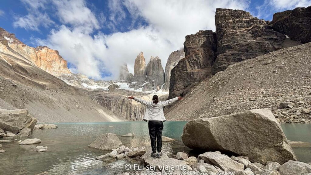 Trekking base Torres - Torres del Paine no Chile