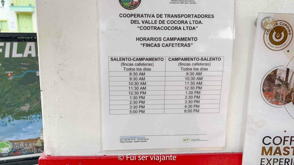 Transfer para as fazendas de café em Salento Colômbia