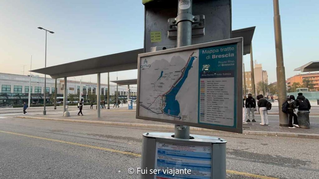 Estação em Verona. Ponto de embarque